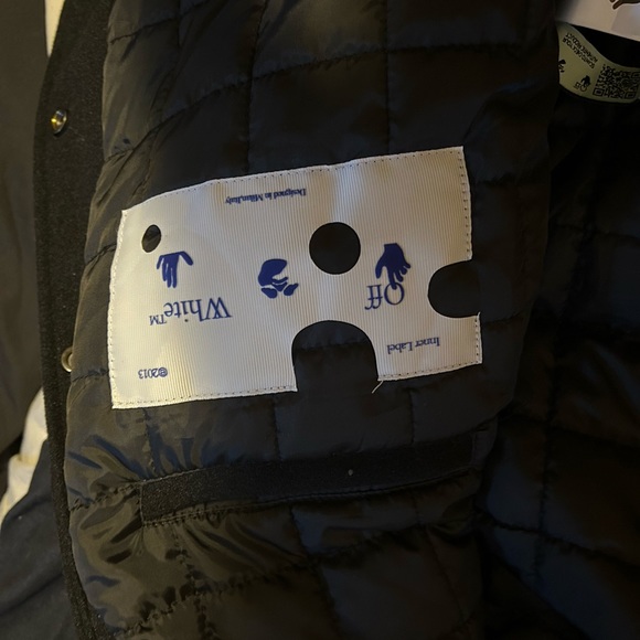 OFF-White witch Logo Patch varsity jacket - Picture 5 of 8